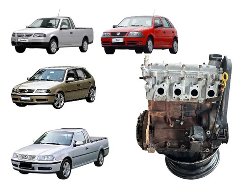 Motor parcial Gol g3/g4 1.0 8v Gasolina 67cv - Imagem 8