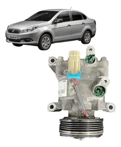 Compressor Ar Condicionado Fiat Grand Siena 1.4 Evo 2017 - Imagem 4