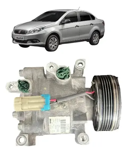Compressor Ar Condicionado Fiat Grand Siena 1.4 Evo 2017 - Imagem 8