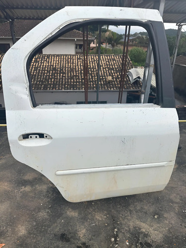 Porta Traseira Direita Logan 2008 A 2013 Traseira Direito Branco