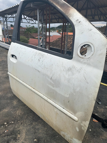 Porta Dianteira Direita Logan 2008 A 2013 Dianteira Direito Branco - Imagem 1