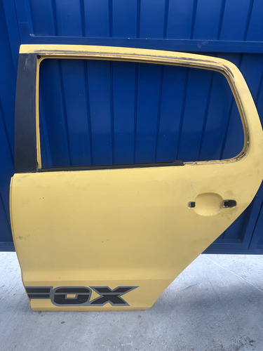 Porta Traseira Esquerda Crossfox 2006 2010 Traseira Esquerdo Amarelo