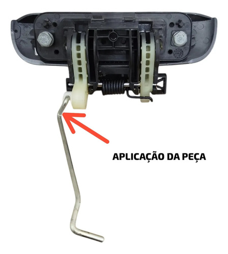 Vareta Haste Fechadura Porta Traseira C3 Live Feel 2025 Prateado
