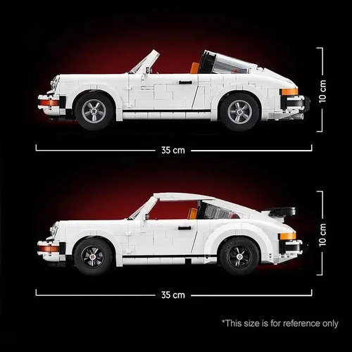 Bloco De Montar Porsche 911 Classic Turbo Retro 1458 Peças 1458 Porsche - Imagem 2