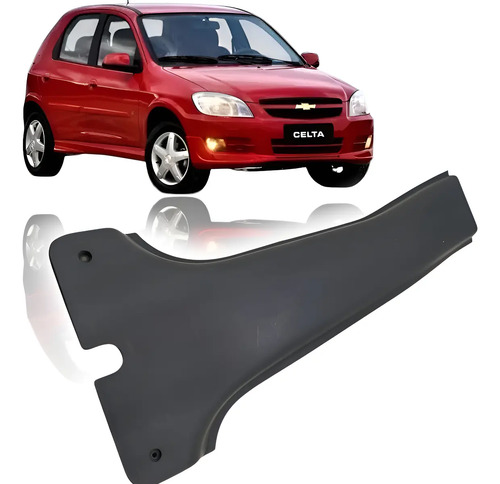 Acabamento Coluna Esquerda Chevrolet Celta 06/15 93384691 Preto