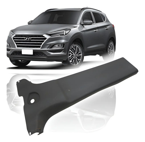 Acabamento Coluna Inferior Direito Hyundai Tucson 13/14 Prateado
