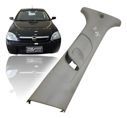 Acabamento Coluna Lado Esquerdo Chevrolet Corsa 02/12 Prateado