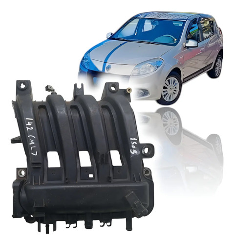 Coletor Admissão Renault Sandero Logan 1.0 16v 08/12 - Imagem 1