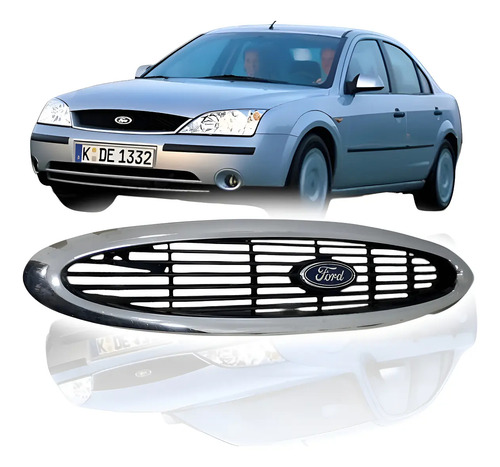 Grade Superior Radiador Dianteiro Ford Mondeo 97/01 96bg8200 Preto Brilhante