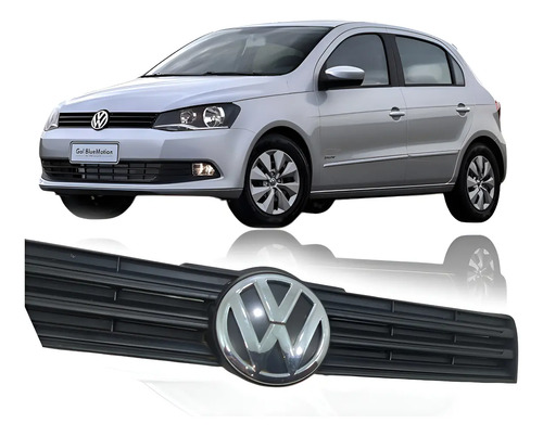 Grades De Parachoque Gol Saveiro G6 11/15 5u0853651 Preto Fosco - Imagem 1