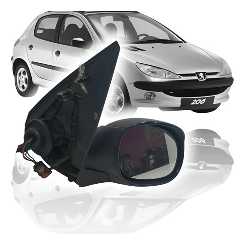 Espelho Retrovisor Direito Peugeot 206 99/10 Cp6475000 - Imagem 1