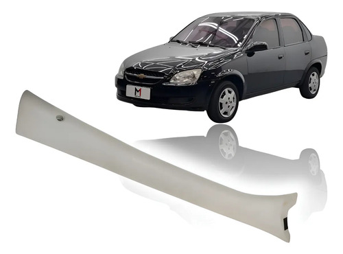Moldura Lado Direito Parabrisa Gm Corsa 1.0 1.6 1997 A 2001 Cinza