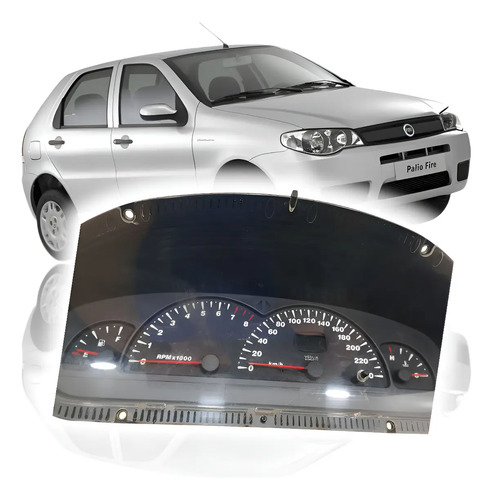 Painel Instrumentos Fiat Palio El Elx 09/12 51766224 Preto - Imagem 1