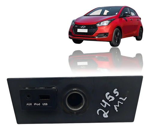 Entrada Usb Hyundai Hb20 13/19 961201s000 Preto - Imagem 1
