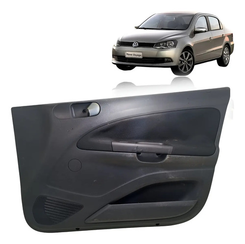 Forro Porta Dianteiro Direito Volkswaggol Voyage G5 G6 09/15 Cinza-escuro - Imagem 1
