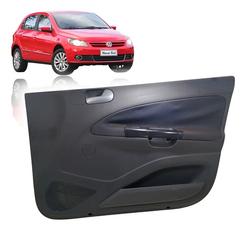 Foro Da Porta Volkswagem Gol/voyage Dianteiro Dir 09/15 Cinza-escuro - Imagem 1
