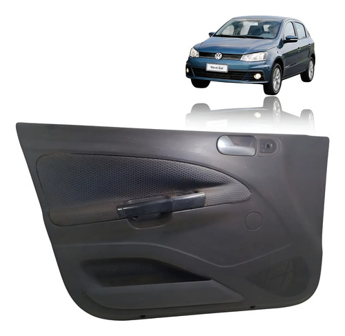 Forro De Porta Dianteiros Volkswagen Gol Voyage G5 A G8 Cinza-escuro - Imagem 1
