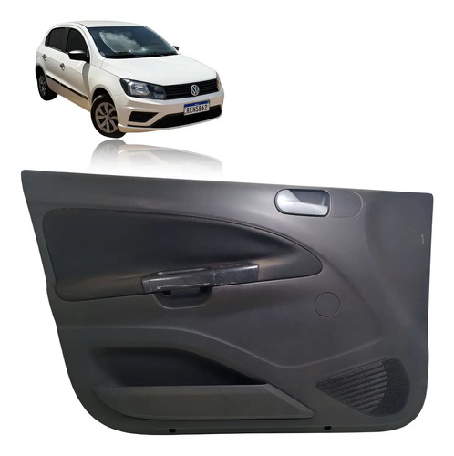 Forro Porta Diant Esq Volkswagen Gol Voyage G5 A G8 09/18 Cinza-escuro - Imagem 1