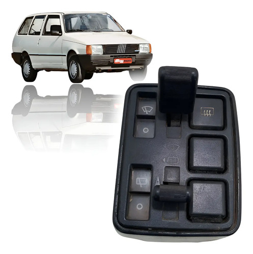 Comando Interruptor Limpador Traseiro Fiat Uno Elba 86/90 - Imagem 1