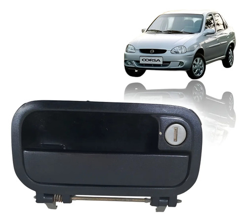Maçaneta Externa Porta Chevrolet Corsa 94/02 Preto Dianteira