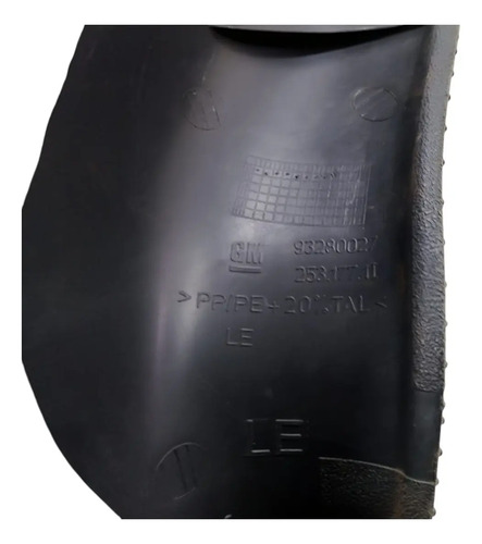 Moldura Soleira Coluna Esquerda Gm Corsa Classic 2012 A 2016 Preto Interna - Imagem 2