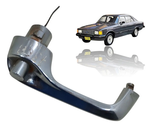 Maçaneta Porta Chevrolet Opala 69/84 Lado Esquerdo Prateado Dianteira/traseira
