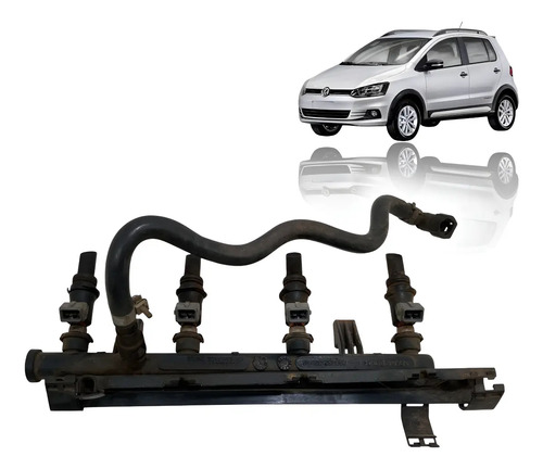 Flauta Combustível Volkswagen Fox 1.6 8v 06/09 030133329aa - Imagem 1