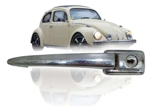 Maçaneta Externa Dianteira Cromada Volkswagen Fusca 59/77 Prateado Dianteira/traseira