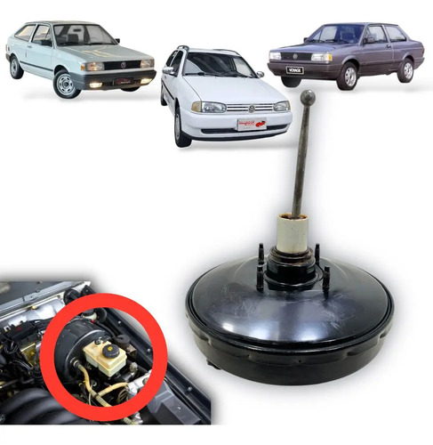Hidrovácuo Servo Freio Vw Gol Quadrado Voyage 1.0 1982/1996 - Imagem 1