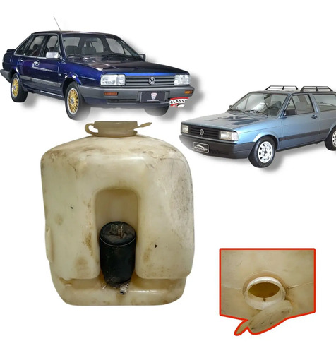 Reservatorio Àgua Limpador Parabrisa Vw Santana 1992 A 2006 Branco