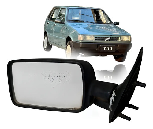 Retrovisor Externo Espelho Fiat Uno 1.0 Esquerdo 1984 A 1995 Externo - Imagem 1