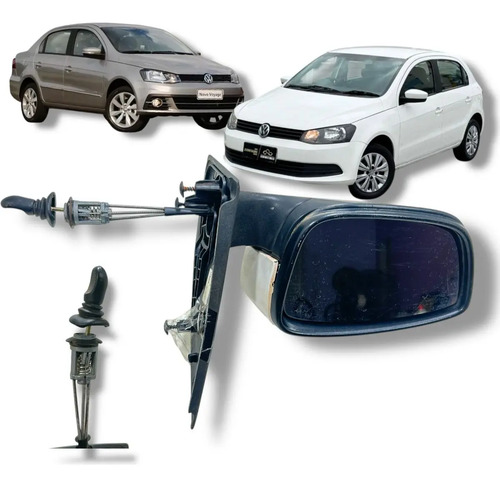 Retrovisor Externo La/esquerdo Vw Gol Voyage G6 G7 2008/2016 Externo - Imagem 1
