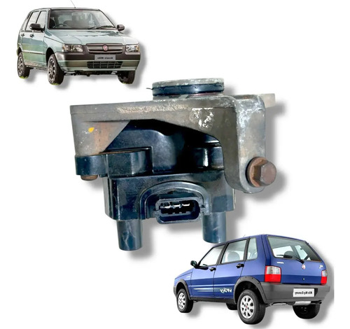 Bobina Igniçao Com Suporte Fiat Uno Mille 1.0 2000 A 2016