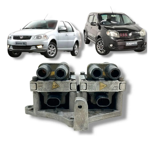 Bobina Igniçao Suporte Fiat Uno Palio Siena 1.0 2002 A 2012