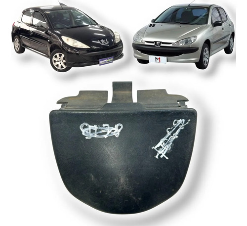 Cinzeiro Console Central Peugeot 206 207 1.4 1.6 2005 A 2010