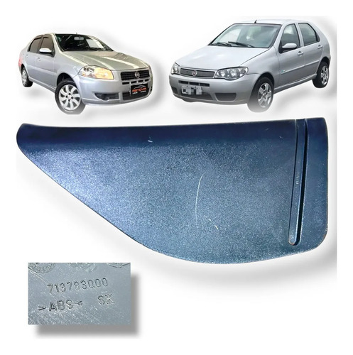 Acabamento Porta Traseiro La/esquerdo Fiat Palio 2007 A 2008