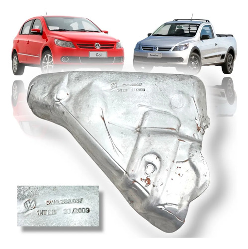 Defletor Calor Tubagem Escape Gol G4 Saveiro 1.0 2006 A 2014