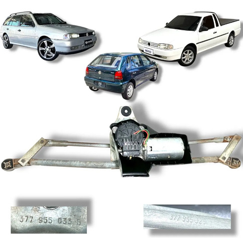 Motor Limpador Com Galhada Articulação Vw Gol G2 G3 G4 97/99 - Imagem 1