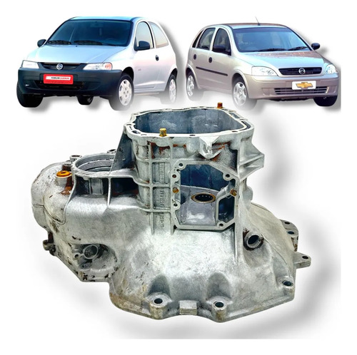 Carcaça Caixa Cambio Manual Gm Celta Corsa 1.0 1996 A 2002 Prata - Imagem 1