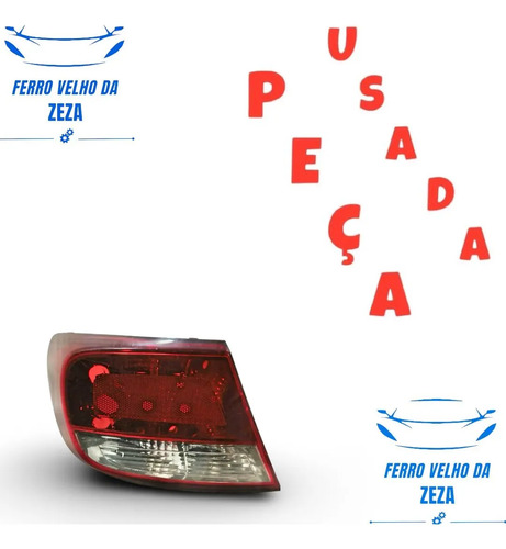 Farol Traseiro Lado Esquerdo Volkswagen Gol G5 2005 A 2013 Esquerdo/motorista - Imagem 2