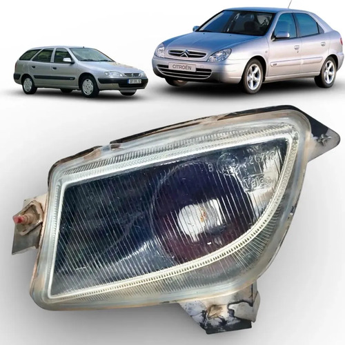 Farol Milha Lado Esquerdo Citroen Xsara Direito 1999 A 2001 Preto