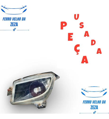 Farol Milha Lado Esquerdo Citroen Xsara Direito 1999 A 2001 Preto - Imagem 2