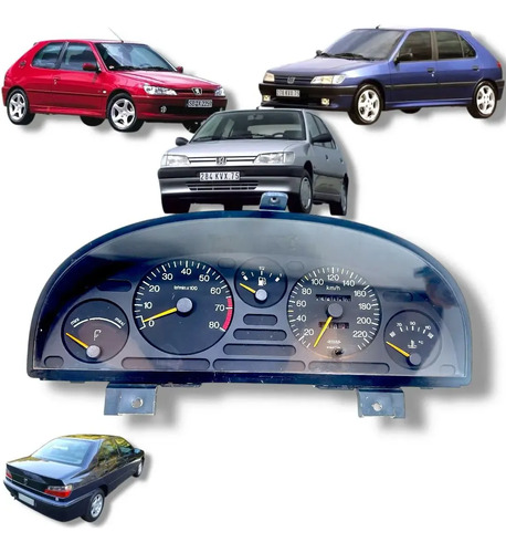 Painel Instrumento Velocímetro Peugeot 1.8 8v 405 1993/1995 Preto