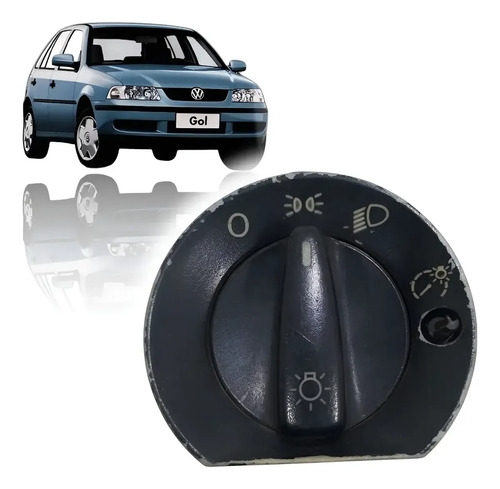 Botão Comando Farol Vw Gol G3 G4 56b583058r 2000/2010 - Imagem 1