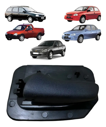 Maçaneta Interna Traseira L/esquerdo Corsa Vectra 1994/2002 Preto Traseira