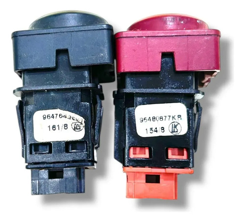 Botão Pisca Alerta Trava Porta Citroën C4 Pallas 2008 A 2010 Preto - Imagem 6
