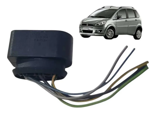 Plug Conector Farol Fiat Idea 2011 A 2016