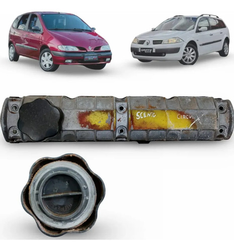 Tampa Válvula Renault Scenic Megane 2.0 8v 1997/1999 Origina Cinza