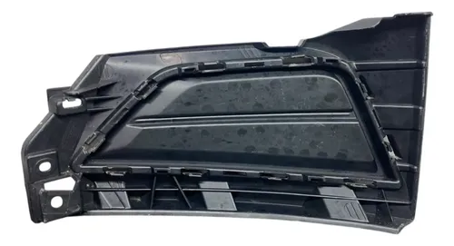 Moldura Grade Farol Milha Direito Vw Polo Virtus 2018 2022 Preto Direito - Imagem 4