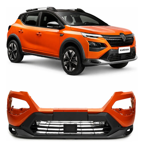 Para-choque Dianteiro Renault Kardian Original Com Detalhes Vermelho